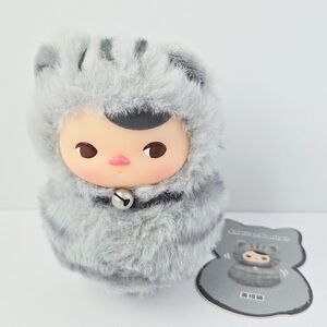 Pop Mart Pucky Roly Poly Kitty - American Shorthair Blind Box Figure Loose Gray